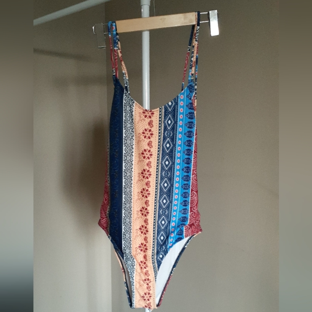 Zaful Multi Print Swimwear